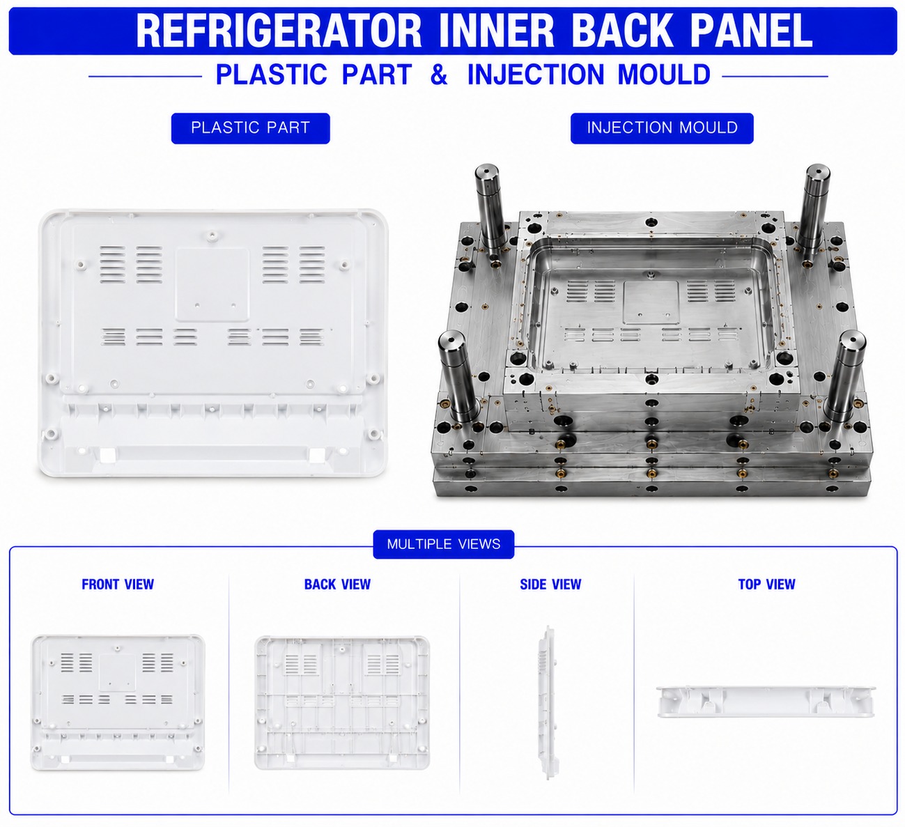 Refrigerator Plastic Inner Back Panel